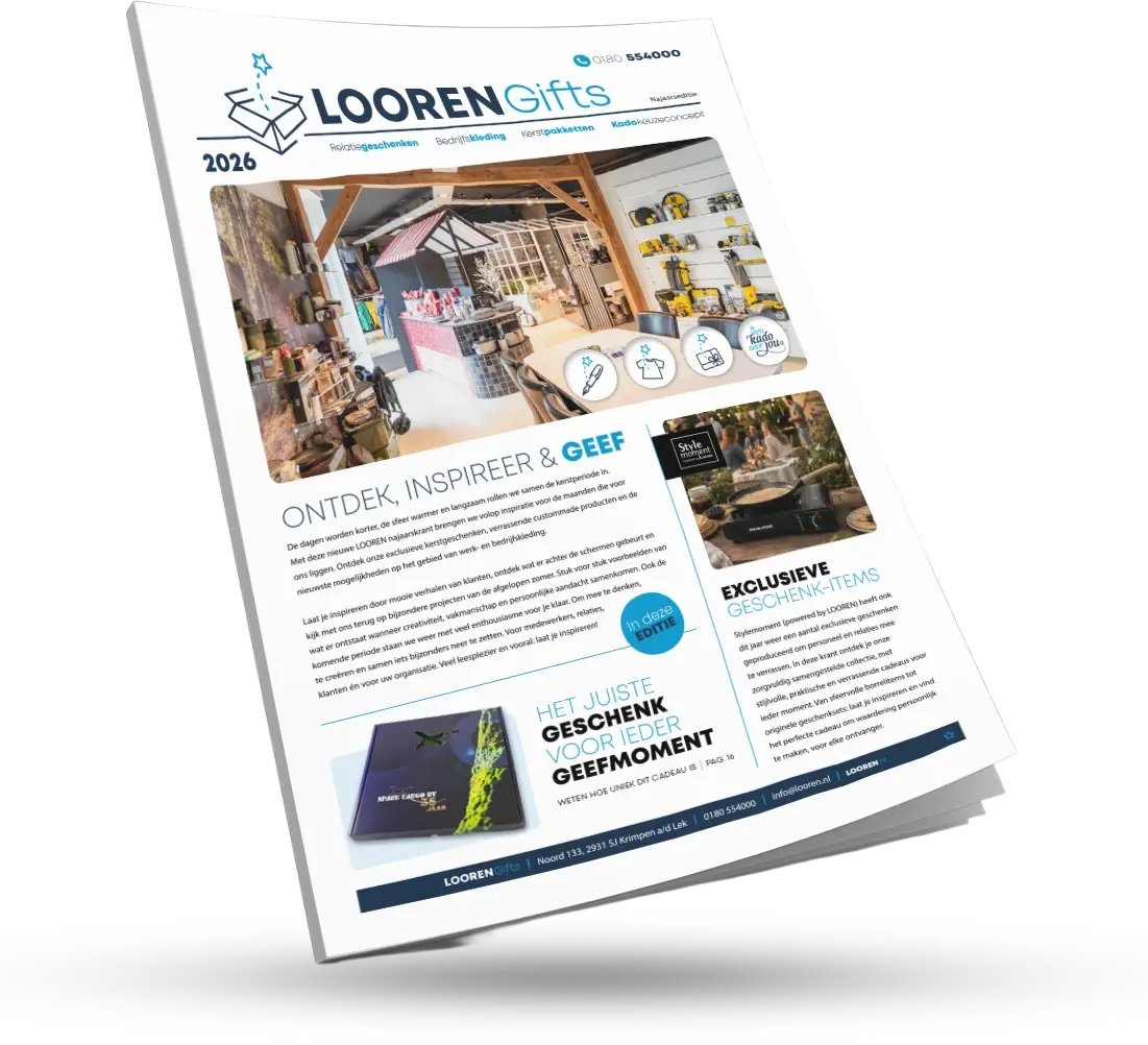 Flipboek mockup LOOREN Gifts